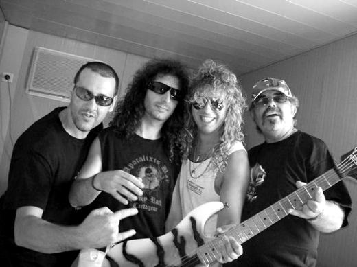 Con Harakiri en los camerinos del Leyendas del Rock, 2008