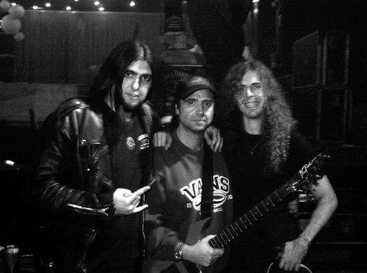 Con Mario (Silver Fist) y Phil Campbell (Motörhead), 2011
